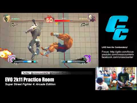SSF4 AE: Sanford Kelly (Sagat) vs Poongko (Seth) Part 2 - Crosscounter stream (Pre Evo 2011)