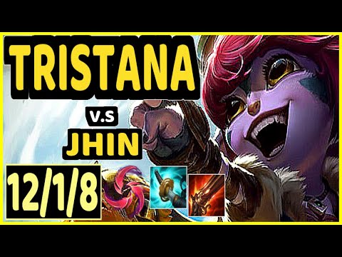 OMOK KING (TRISTANA) vs JHIN - 12/1/8 KDA BOTTOM ADC GAMEPLAY - NA Ranked GRANDMASTER