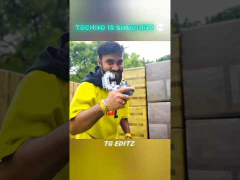 Techno is shocking 💀#gta #minecraft #technogamerz #gaming #minecraftshort#@EditoGamerz