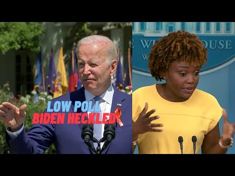 Biden heckled by advocate. WH claimed NYT poll 92% support Biden, even MSNBC reports on abysmal