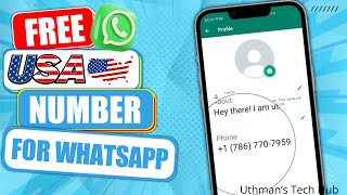 How To Get Free US 🇺🇸 Number For WhatsApp Verification 2023 | Free US WhatsApp 2023