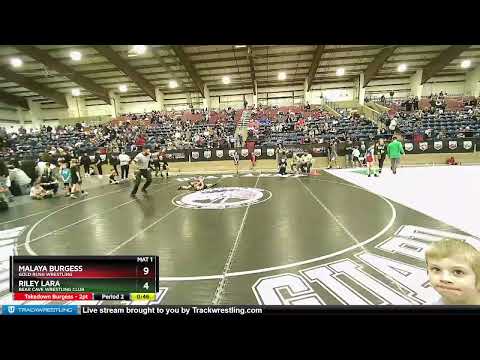 52-57 Lbs Round 3 - Riley Lara, Bear Cave Wrestling Club Vs Malaya Burgess, Gold Rush Wrestling 23