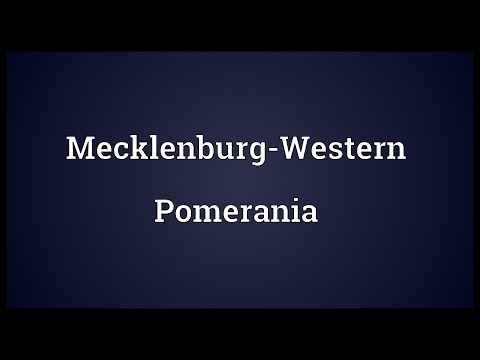 Mecklenburg-Western Pomerania Meaning