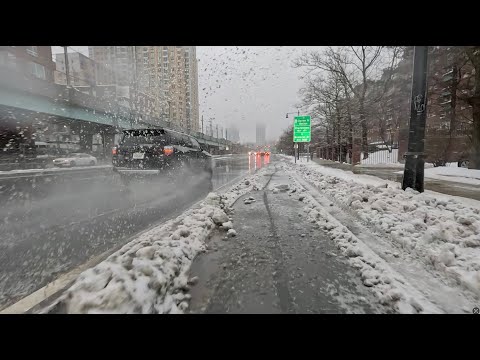 Soaking Wet Slushy Bike Commute in Boston — 275 & 276