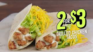 Del Taco 2 for $3 Grilled Chicken Tacos (2025 Commercial)