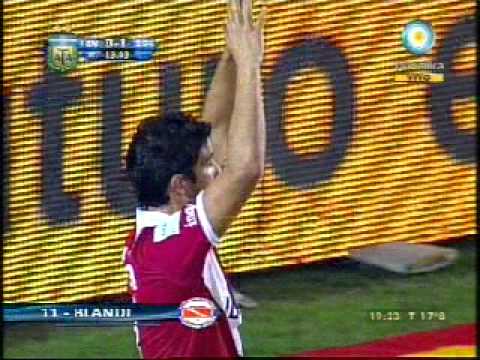 Gol de Blandi a Lanús por el Clausura 2011