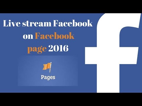 Facebook live stream on Facebook fan page 2016 Video