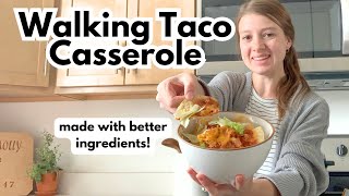 Slow Cooker Walking Taco Casserole | Better Ingredients, NO FRITOS!