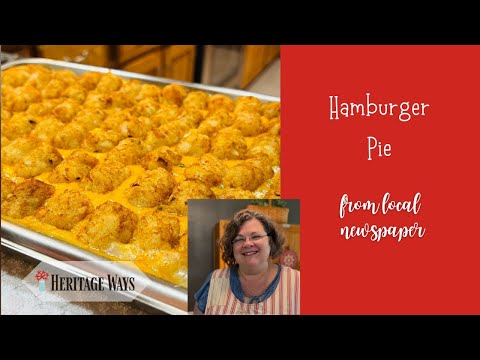 Easy Hamburger Pie / 5 ingredient dinner