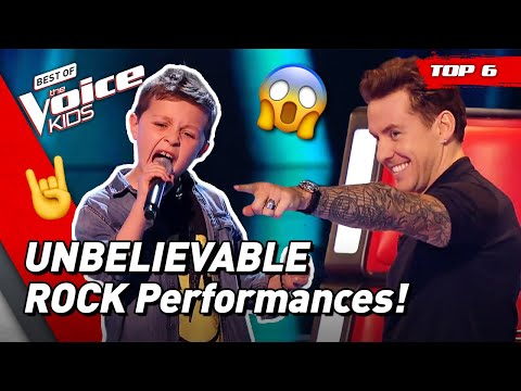 INSANE ROCK Songs in the Blind Auditions in The Voice Kids! 🤘 | Top 10
