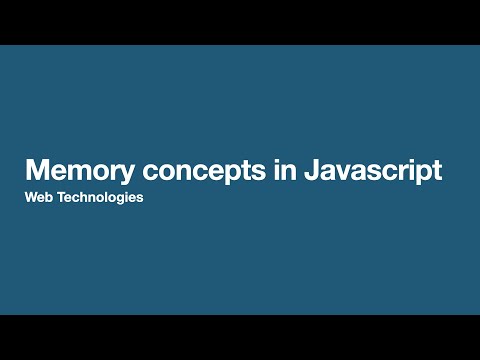 Memory Concepts In Javascript