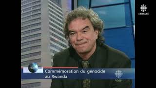 En 2004, Bertrand Hall témoigne de son expérience au Rwanda 10 ans après le génocide