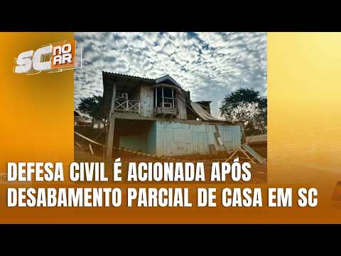 Casa desaba parcialmente e mobiliza bombeiros em Dionísio Cerqueira
