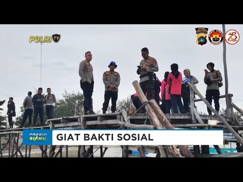 POLRES BELITUNG GIAT BANSOS DI PULAU SELAT NASIK JELANG HARI BHAYANGKARA