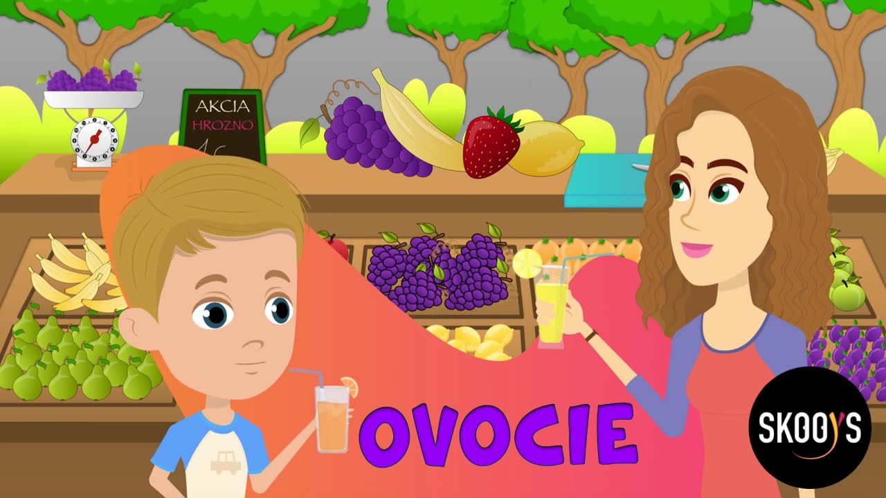 Ovocie - učíme sa spoznávať ovocie | Video pre deti | Skooys