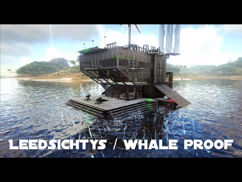 Ark: Survival Evolved - Leedsichtys / whale proof mobile metal raft base - USS Voyager B