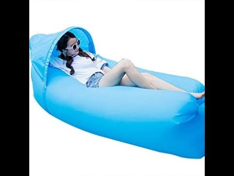 How to inflate laybag |lazy air bed lounger | Ideal Home Show 2018 | lazy Air lounger | Air Sofa