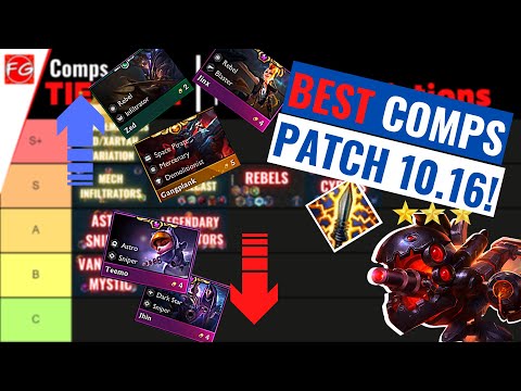 BEST COMPS Patch 10.16 - Tier List Predictions - Teamfight Tactics
