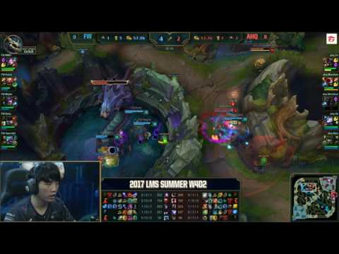 AHQ vs FW 老山Mountain李星超噁心神級偷巴龍!! 行雲流水的操作!!
