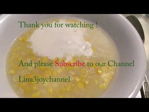 How to make Cambodian Dessert Bor Bor Poort or Corn Dessert