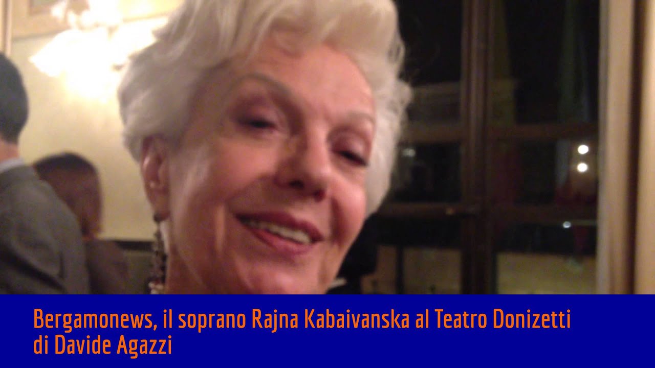 Il soprano Rajna Kabaivanska al Teatro Donizetti