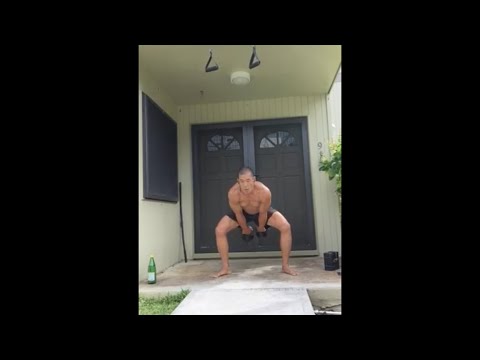 Day 45 Double 16 kg. Kettlebell Snatches x 20 @ 8:40- June 24, 2020, 3:13 pm