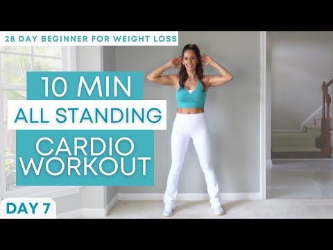 Day 7- 28 Day Pilates Challenge for Weight Loss | 10 min Cardio Workout