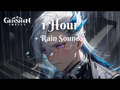 [1 Hour Loop] Hydro Dragon Don't Cry: Pluie sur la ville | Piano + Light Rain Ambient