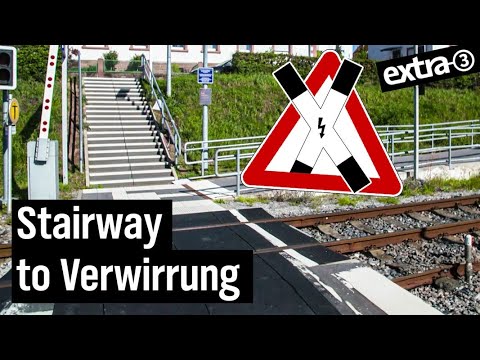 Realer Irrsinn: Treppenwitz der Bahn in Buchen | extra 3 Spezial: Der reale Irrsinn | NDR