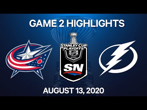 NHL Highlights | 1st Round, Game 2: Blue Jackets vs. Lightning – Aug. 13, 2020