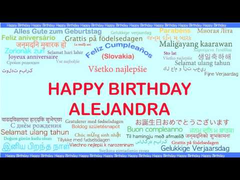 Alejandra   Languages Idiomas - Happy Birthday