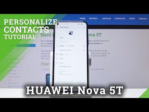 How to Add Photo to Contact in HUAWEI Nova 5T – Personalize Contact