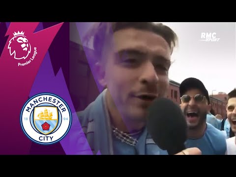 Manchester City : Grealish chambre Silva et Walker lors des célébrations du titre