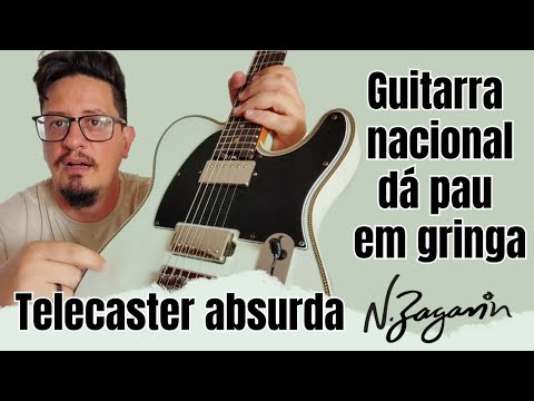 Guitarra "Telecaster" N. Zaganin - No nível de "Guitarra Gourmet"gringa. Melhor que Fender.