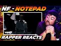 RAPPER REACTS To NF Notepad Official Music Video