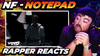 RAPPER REACTS to NF - Notepad (Official Music Video)