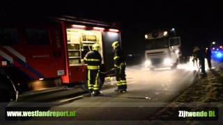 preview picture of video 'Vrachtwagen in de brand Zijtwende De Lier'