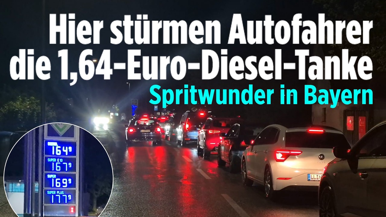 Spritpreise sorgen für Verkehrschaos: Hier tanken Autofahrer so billig wie vor dem Iran-Krieg