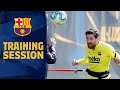 Messi on target in training