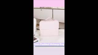 Buttermilk - Plain Padded Makeup Bag