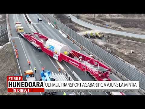 ULTIMUL TRANSPORT AGABARITIC A AJUNS LA MINTIA