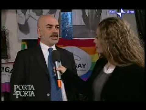 Porta a Porta - Sanremo, Povia e la polemica su "luca era gay" (14/01/2008)