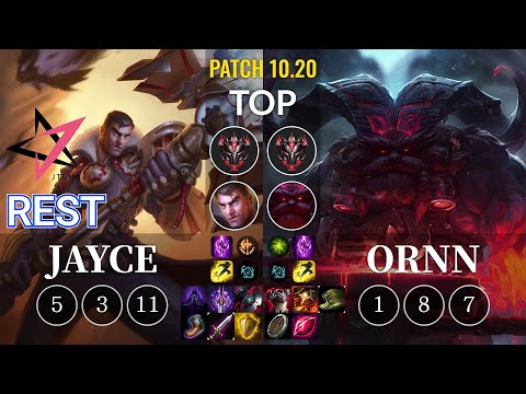 JT Rest Jayce vs Ornn Top - KR Patch 10.20