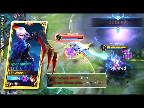 Counter NATALIA using EUDORA? | Bye MMR | TOP GLOBAL NATALIA BEST BUILD AND EMBLEM SET 2022 - MLBB