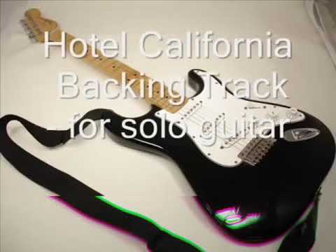 hotel California guitar solo backing track