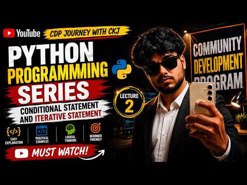 Lecture 2 Conditional Iterative Statement Python Programming Series Cdp Lpu