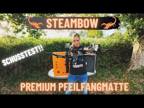 STEAMBOW PREMIUM PFEILFANGMATTE im TEST !!
