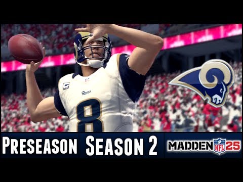 Madden 25 Rams Connected Franchise - FULL Preseason Highlights & Final Roster - Season 2