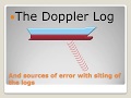 Doppler Log And Errors Associated With Siting Of Logs With Improved Audio