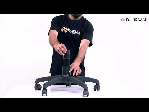 Da Urban Carex Medium Back Revolving Office Chair (Red)